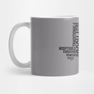 word cloud Faith texan Mug